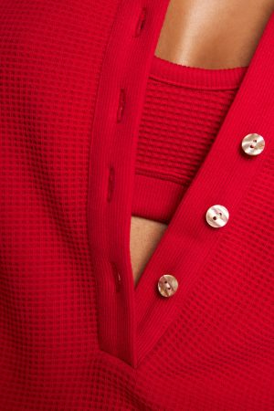 Waffle Knit Pullover