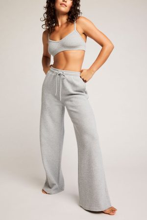 Waffle Knit Track Pant